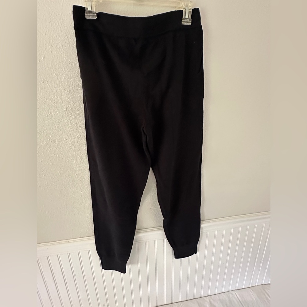 J. Crew Black Cashmere and Cotton Joggers SZ: SM EUC
